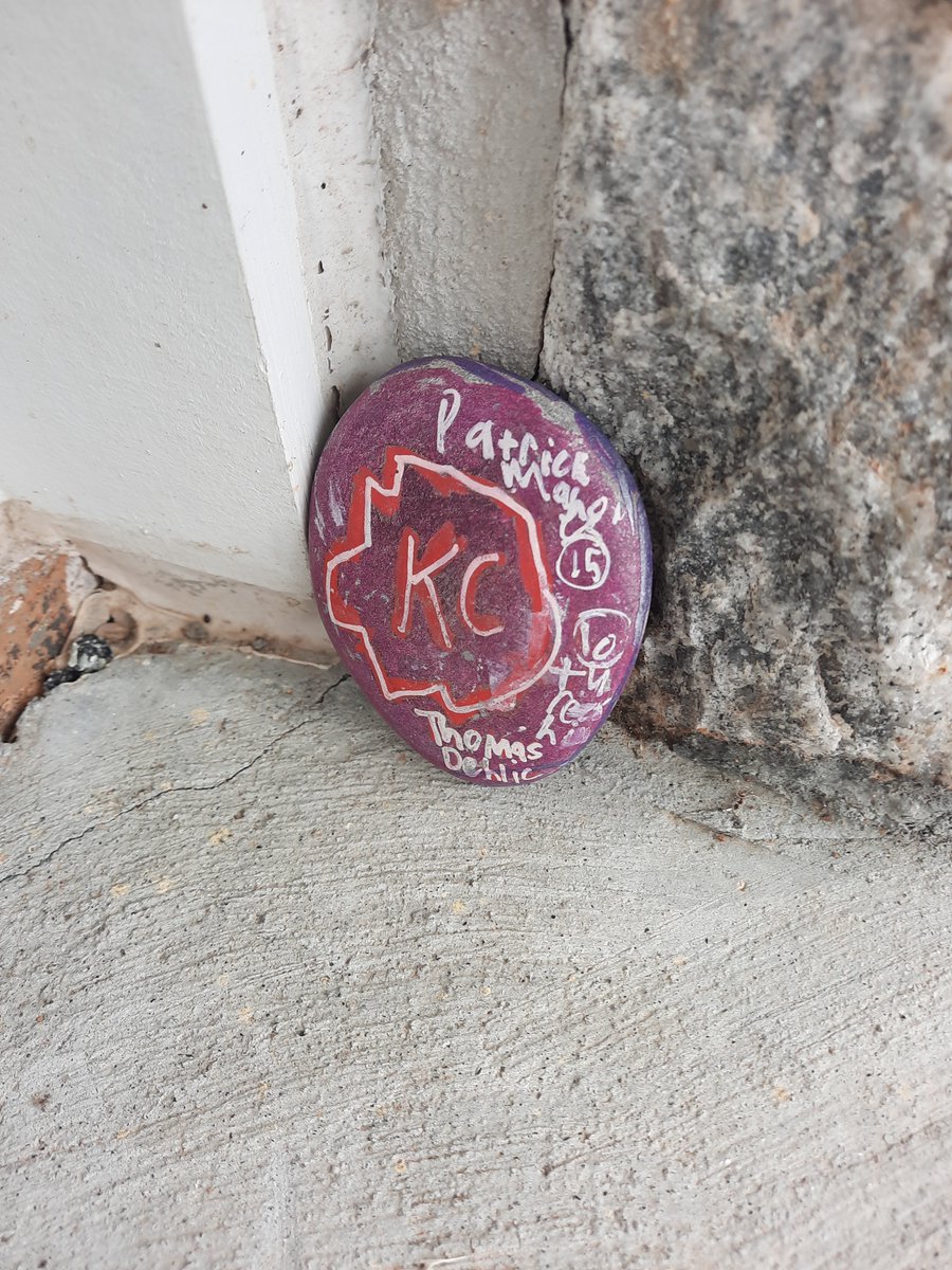 fomlga's tweet image. Did we find them all?  Surreptitious rocks appearing at the #MiltonLibrary today!