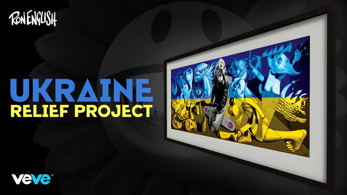 VeVe is partnering with <a href="/ronenglishart/">Ron English</a> on two drops this Saturday in which all net proceeds will benefit the <a href="/NZRedCross/">Rīpeka Whero Aotearoa | New Zealand Red Cross</a>' humanitarian efforts for Ukraine refugees.

More details soon 🇺🇦🙏