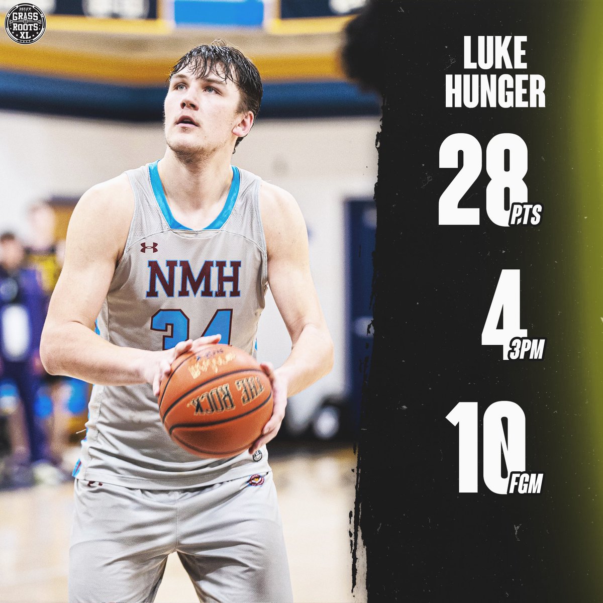 Northwestern commit Luke Hunger (<a href="/luke_hunger/">Luke Hunger</a>) WENT OFF for 28 points to lead No. 3 @NMHbasketball over No. 9 Montverde Academy PG at the <a href="/PrepNational/">National Prep Championship Series</a> National Prep Championship 😤🔥