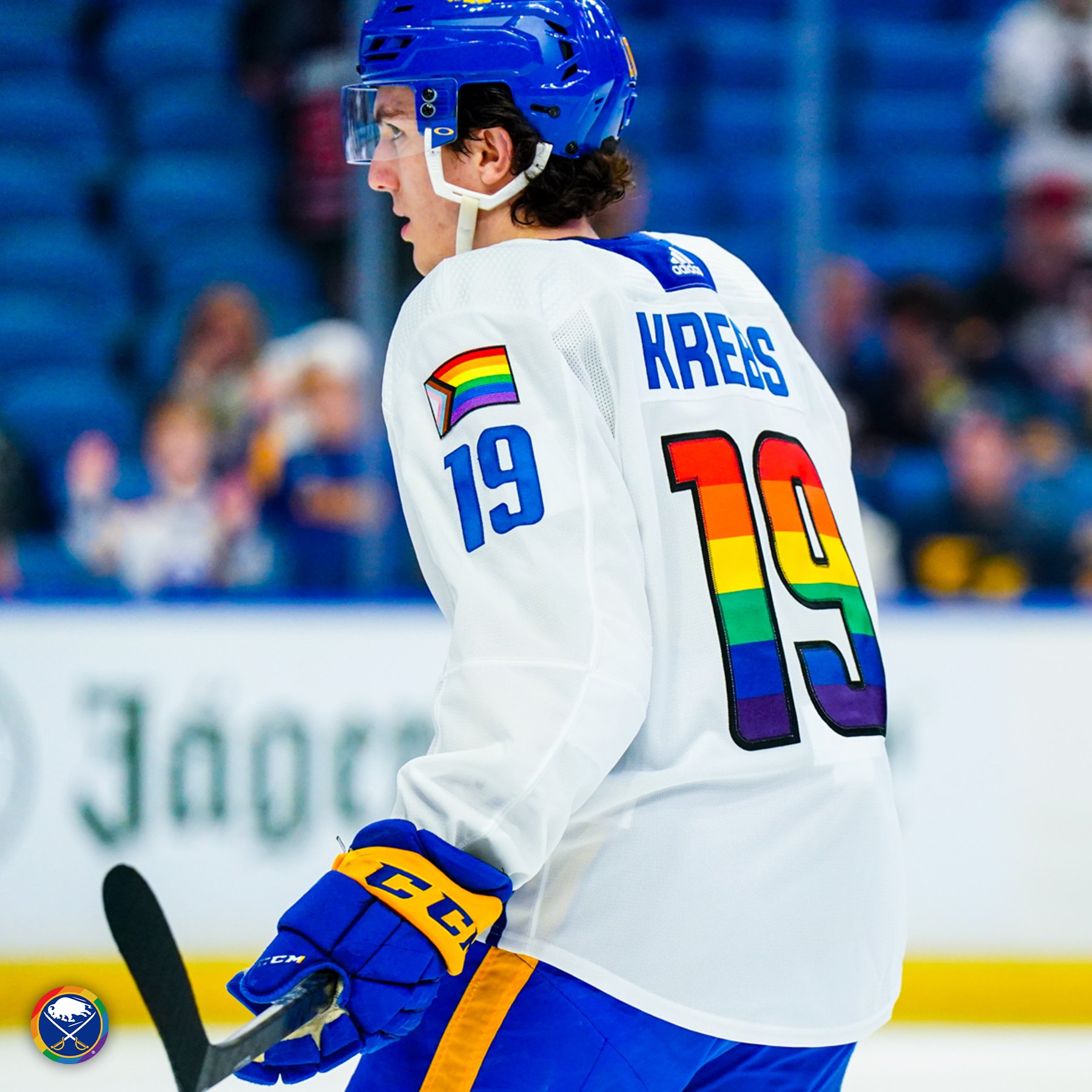 Buffalo Sabres on X: Special warm-up threads for our Pride Game.  🏳️‍🌈🏳️‍⚧️ Bid now:   / X