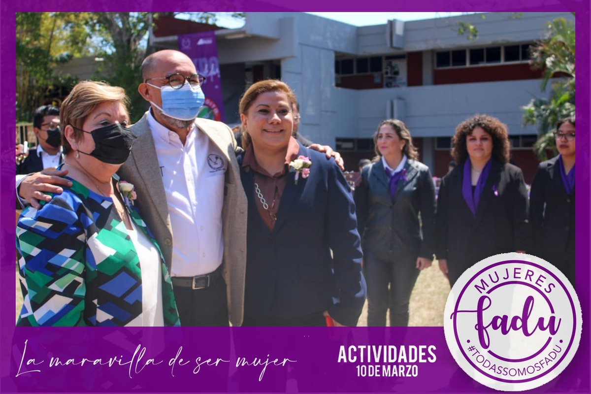 FADU_UAT's tweet photo. MUJERES FADU

👩‍🎤👩‍💼👩‍🏫👩‍💻👷‍♀💜 La maravilla de ser mujer  💜👷‍♀👩‍💻👩‍🏫👩‍💼👩‍🎤

10 | MARZO

#TodasSomosFADU #OrgulloFADU

#Tampico
#Tamaulipas https://t.co/QxrXrPZghM