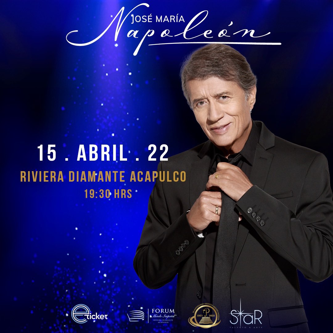 <a href="/JM_Napoleon/">José María Napoleón</a> llega al bello puerto de #Acapulco para despedirse de su público. ¡Sus entradas las encuentran en <a href="/eticket/">ETICKET</a>!