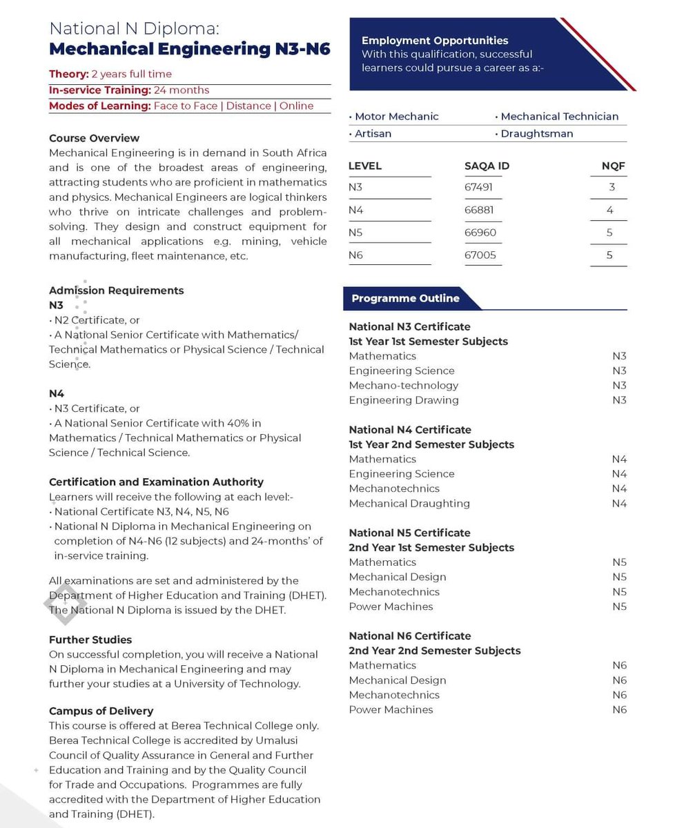 Berea_Tech's tweet image. Interested in Mechanical Engineering? Register now and pursue your dream career with us😁👨‍🎓👩‍🎓

#dreambig #careers #careergoals #mechanical #engineering #registerwithus #education #highereducation #bereatechnicalcollege #bereagroupofcolleges