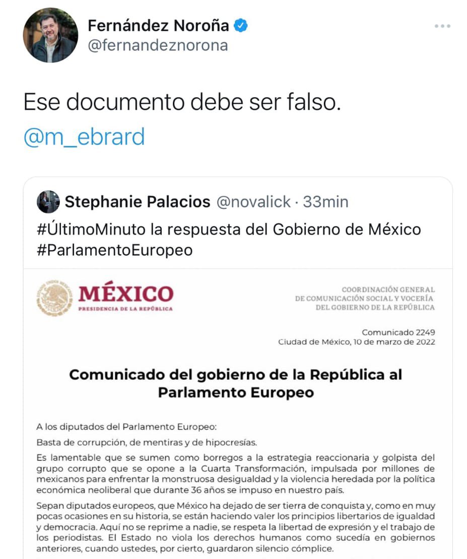 FerBetancourt9's tweet photo. Oso nivel: 

Ni Noroña lo podía creer 🤣👇🏼 https://t.co/Xf1nu3yYT8