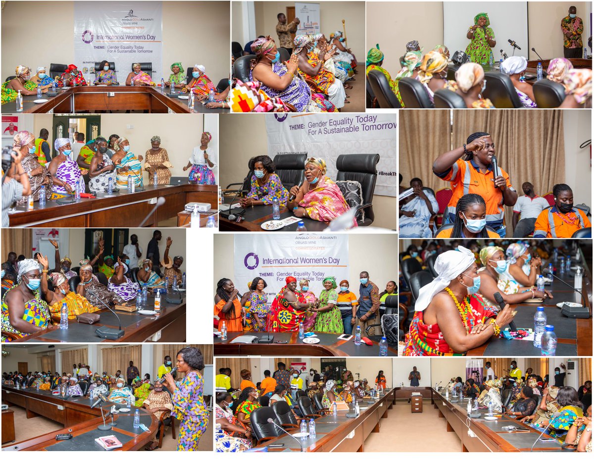 AngloGold Ashanti Ghana marked this year’s International Women’s Day in Obuasi with a one-day leadership workshop to empower the queen mothers and women leaders within the Obuasi community.  Equality today for a sustainable tomorrow -#BreakTheBias