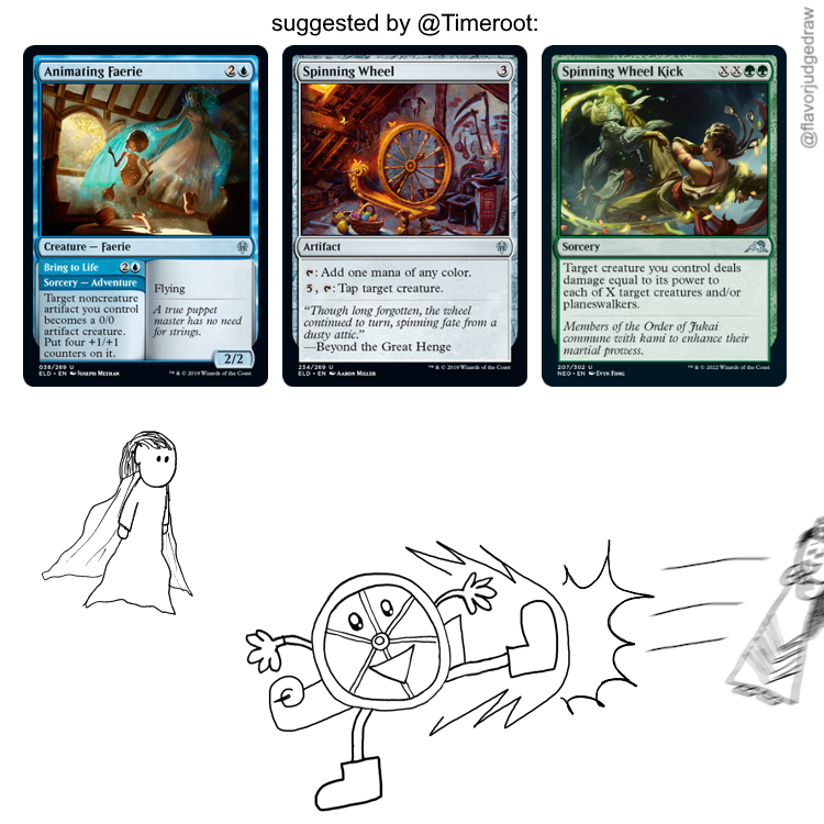 MTG flavor judge drawings on Twitter:
