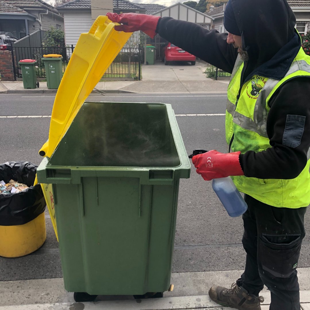 Do you live in Melbourne and have a bin that needs cleaning?

The Bin Butlers are here to help! 

Reach out to the team today on 1300 788 123.

#binbutlers #cleanbin #binsmelbourne #bincleaning #wheeliebin
