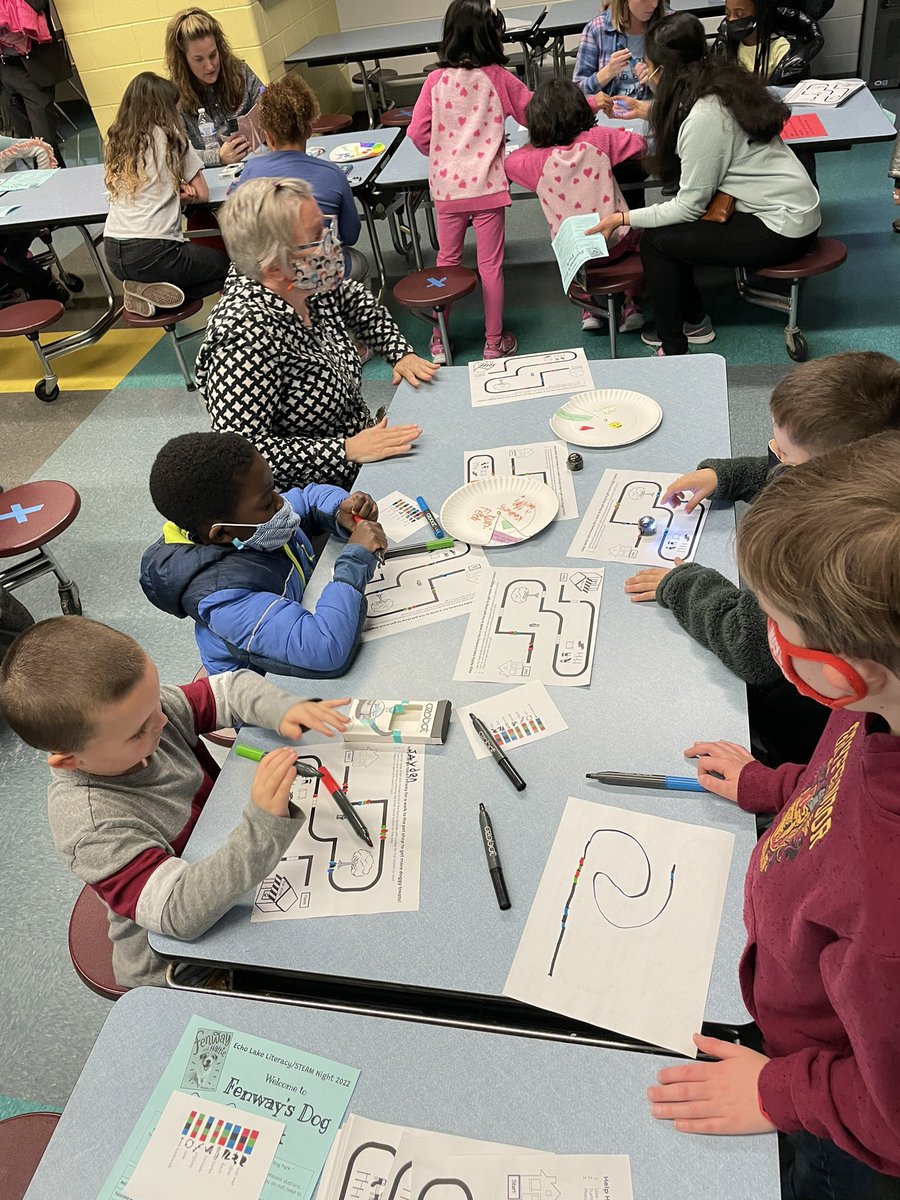 therealmrsdeal's tweet photo. Great turnout at our Literacy/STEAM Night! It was such a fun way to celebrate finishing our school-wide reading of #FenwayandHattie @victoriajcoe @HCPS_Innovates https://t.co/vi6GaJgqGz