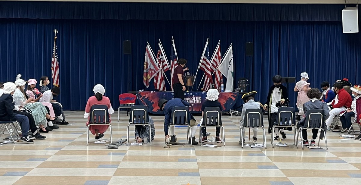 Pomerado 5th graders took a step back in history today as they were Walking Through the Revolution. <a href="/PowayUnified/">Poway Unified</a>