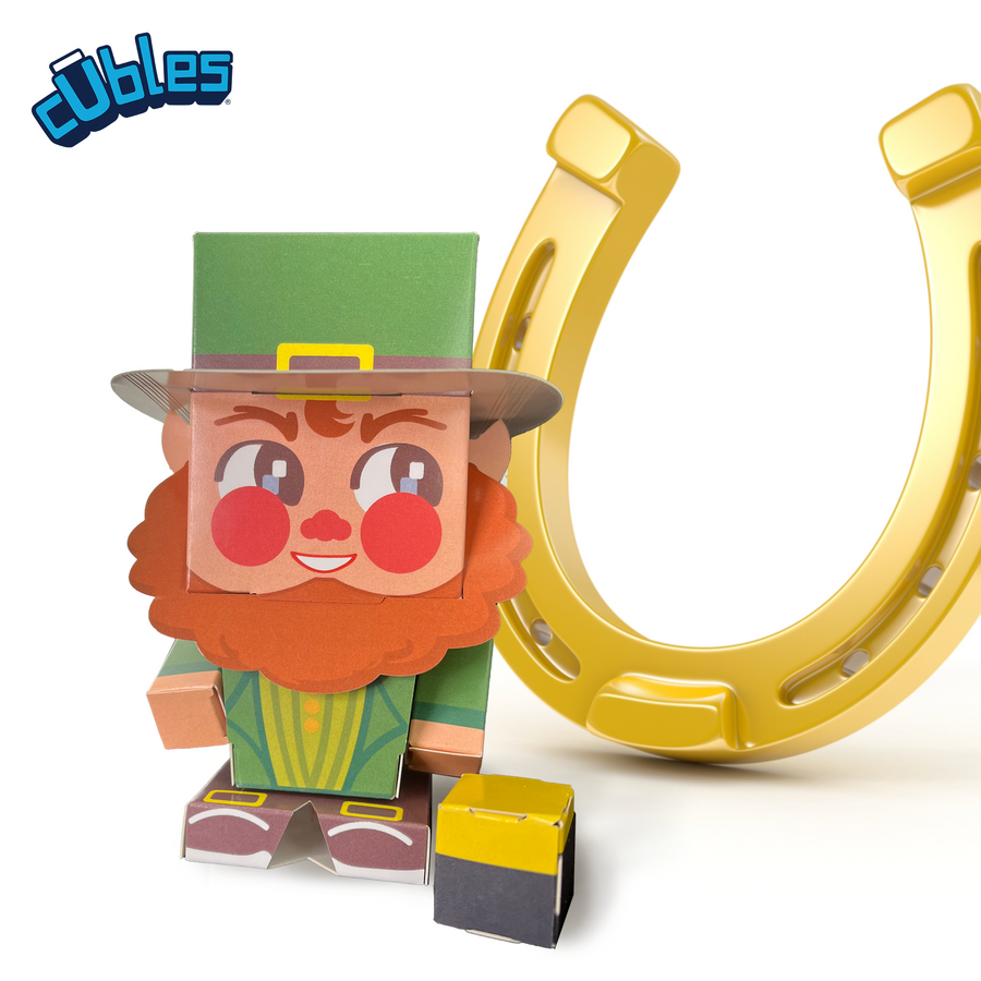 Introducing our super limited edition Cuble "Grin" the Leprechaun! Only available for one lucky week starting now! ow.ly/7csQ50IgET0 #Cubles #Leprechaun #stpatricksday #limitededition #STEM #madeinusa