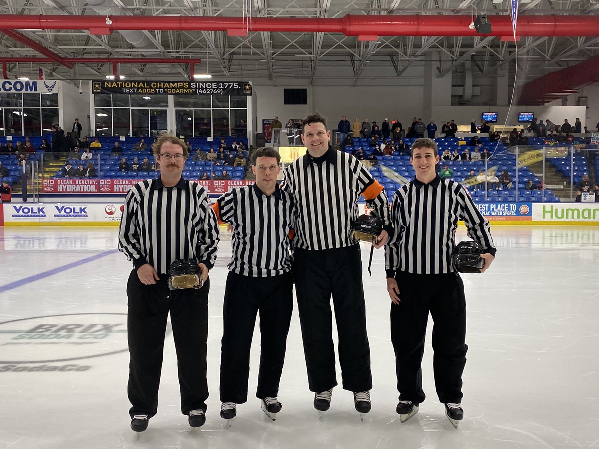 WMHOfficials's tweet photo. Congrats to Josh Corgan, David Meltzer, Jake Hambidge, and Michael King on their selection for a Division 2 MHSAA semifinal https://t.co/9g983mfWLt
