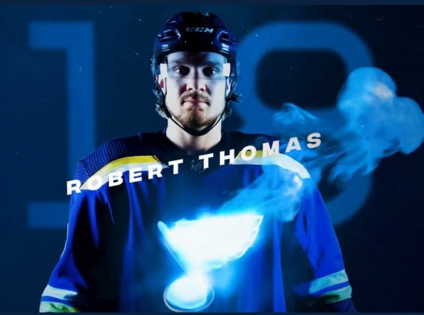 TinaBlueAngel's tweet photo. Robert Thomas be like, #YesPleaseMayIHaveAnother... #StlBlues #BluesGoal #ThomasIsElite https://t.co/ygJoCE9HRx