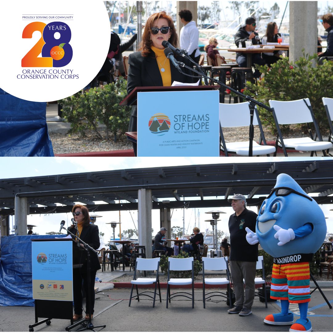 HireYouth's tweet photo. Recently we were a part of the Wyland Foundation "Streams of Hope" Event in Dana Point. The event brought together partners throughout the OC together to kickoff this water conservation project! Let's all be Environmental Heroes! 
.
.
#OcCorps #StreamsofHope https://t.co/haoqLYT5g9