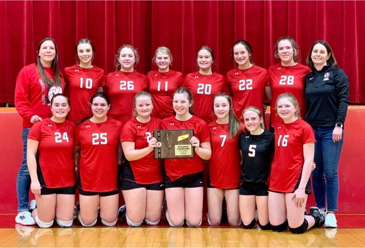 NokomisSchools's tweet photo. Congratulations to our 8th Grade Lady Braves Volleyball team on their Regional Championship victory! 🔴🏐 #NOKOPROUD https://t.co/w7ZmiOZGPJ