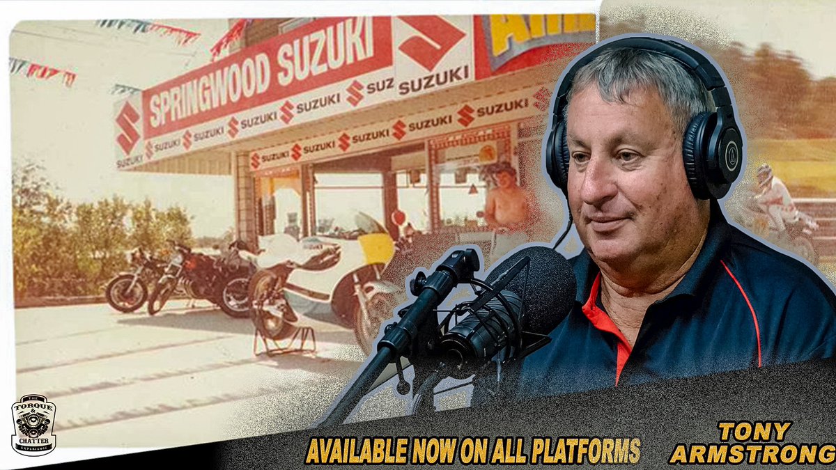 TorqueChatter's tweet image. Our special guest for show #062 is Tony Armstrong.

Tony is a former Australian Superbike Champion and has owned and operated a successful motorcycle dealership (Motorcycles R Us formerly known as Springwood Suzuki ) for over 40 years.

The full show is now live on all platforms.