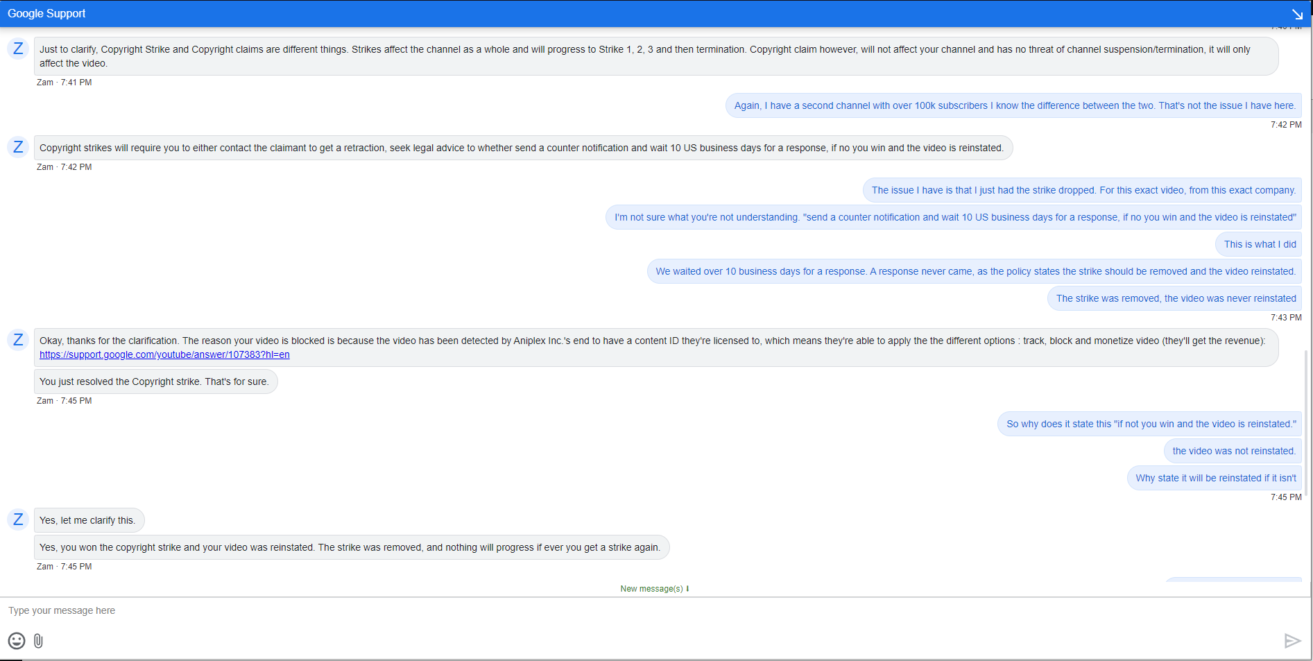 Ruffsenpai So Aniplex Is Now Instantly Blocking People S Videos The Day Youtube Strikes Are Removed Yep You Heard That Right Even After Winning Your Dispute Having The Strike Removed