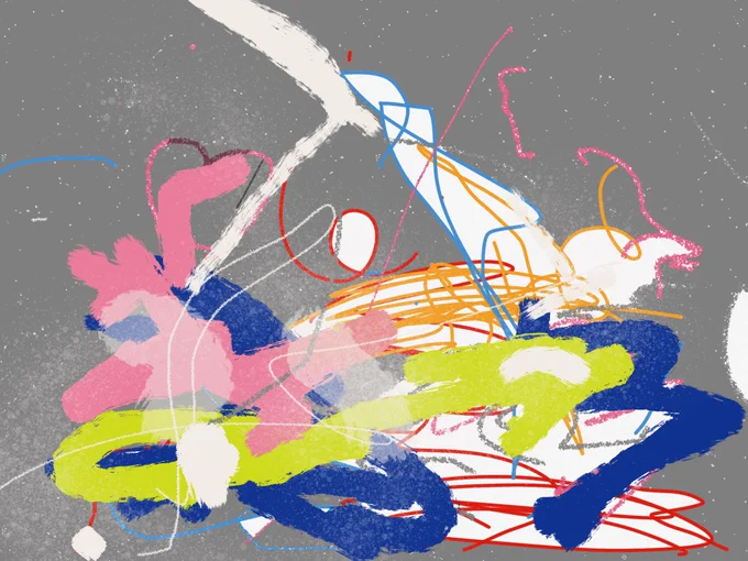 子(11ヶ月)のお絵描きがめちゃよい 