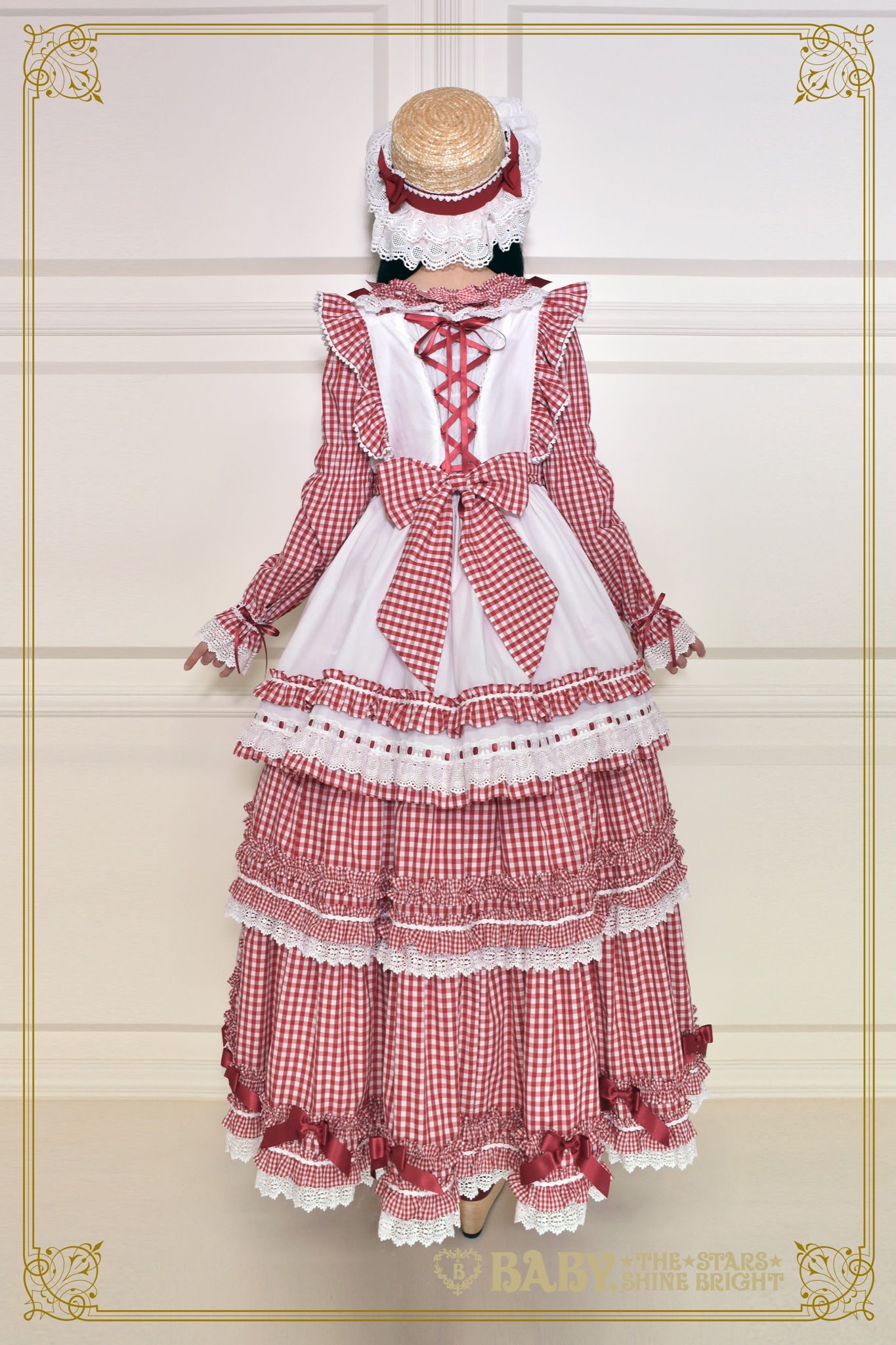 Sweet Gingham Dollロングワンピース Sweet Gingham Doll Long OP by Baby, the Stars Shine Bright