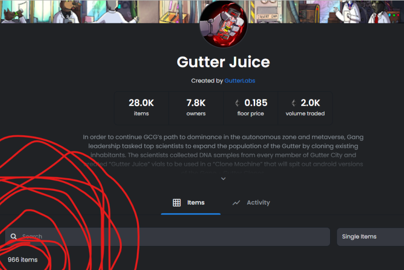 GrandZenoCrypto's tweet photo. My Picasso skills aren't up top but that's not the point!

#SupplyShock on #GutterCatGang #GutterJuice for the upcoming #Clones collection!

@GutterCatGang 

966/28000 juice on Buy Now on OS!

The space has spoken.

#NFT #NFTCommunity

Clones are coming, expect us. https://t.co/xrT3JwNVkp