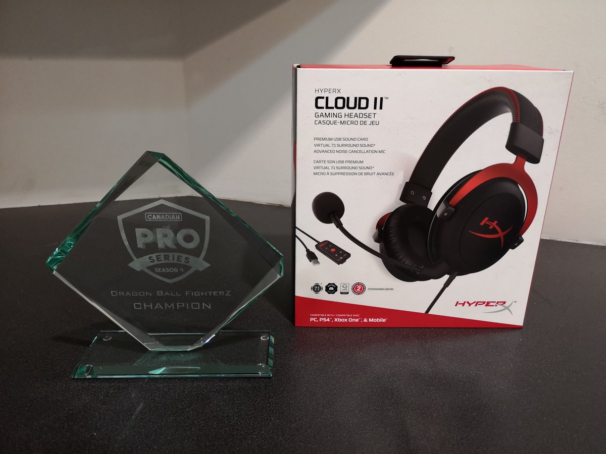 VanStreetBattle's tweet photo. ๐ Another 1st Place prize courtesy of @GamingStadiumCS!
Tonight's DBFZ #CPS4 Champion walks home with a HyperX Cloud II Headset ๐ง!
Also, a $250 Prize Pool (๐ฅ60%|๐ฅ30%|๐ฅ10%) + MATCHERINO CROWDFUNDED PRIZE POOL!
Support the players here!:
https://t.co/DgQw3wJ7fA https://t.co/ahFkP1WqMm