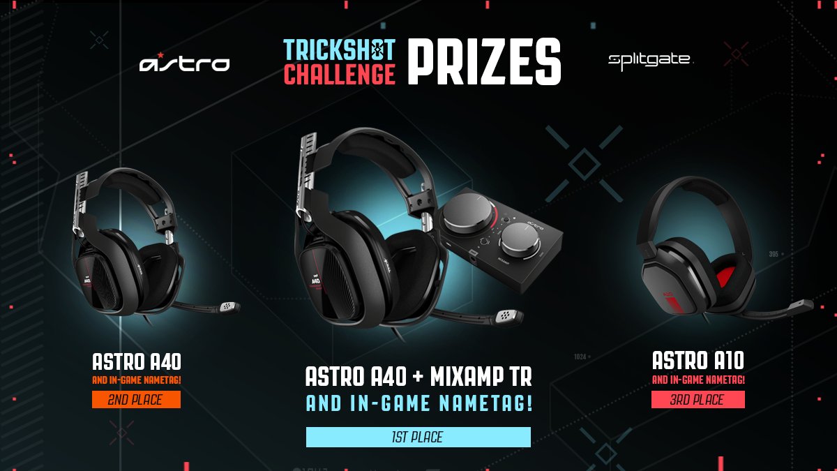 Splitgate's tweet image. Thank you to everyone who participated in the #SplitgateTrickshot Challenge! Entries are now locked in.

Tomorrow we will be announcing the three winners along with a community poll to determine who wins 1st, 2nd, and 3rd place.