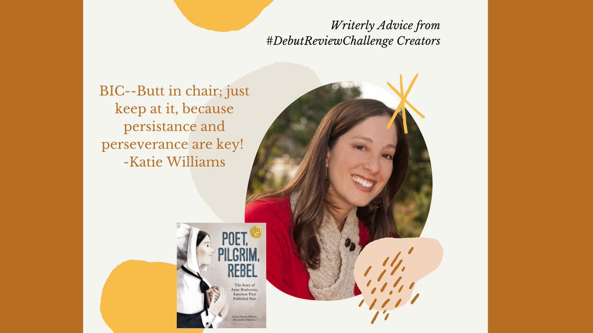laura_renauld's tweet image. Here's some writerly advice from #DebutReviewChallenge author @KatieWills79: BIC!

Have you reviewed a #Kidlit debut yet? Challenge ends 3/31. Details at laurarenauld.com. 
5 reviews = 1 entry. #ReadReviewRepeat #WritingCommunity #PBChat