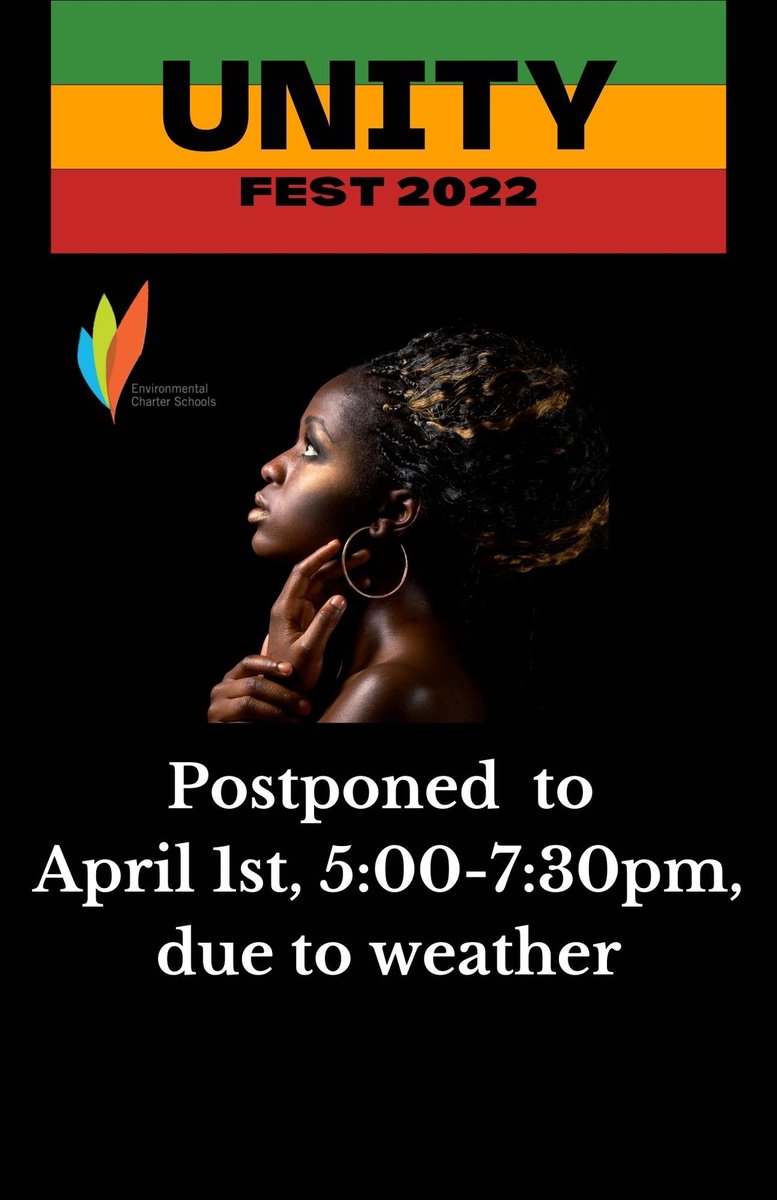 ECS is hosting our 3rd Annual Unity Fest. Unity Fest is an event that highlights Black history &amp; culture through education, entertainment, and activities. Our theme this year is "Blacks on the Map". Unity Fest Friday, April 1st, 2022 5:00pm-7:30pm ECHS Lawndale.