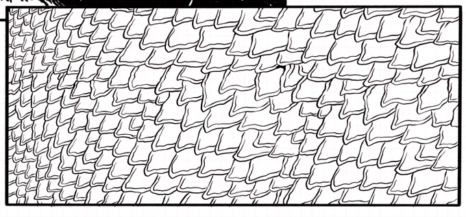 Having to redraw a panel full of scales because they were not drawn to scale with other pages. 