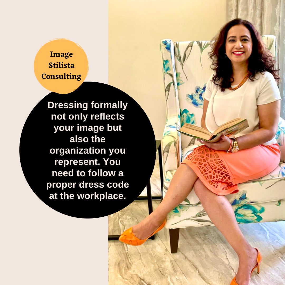 ImageStilista's tweet photo. #dressforsuccess 
Dressing formally not only reflects your image but also the organization you represent. 
You need to follow a proper dress code at the workplace.

#workdress #imagemanagement #imagemanagementaditi #imageconsultants #imageconsulting #aditikhanna #imagestilista https://t.co/zKxcNhro3H