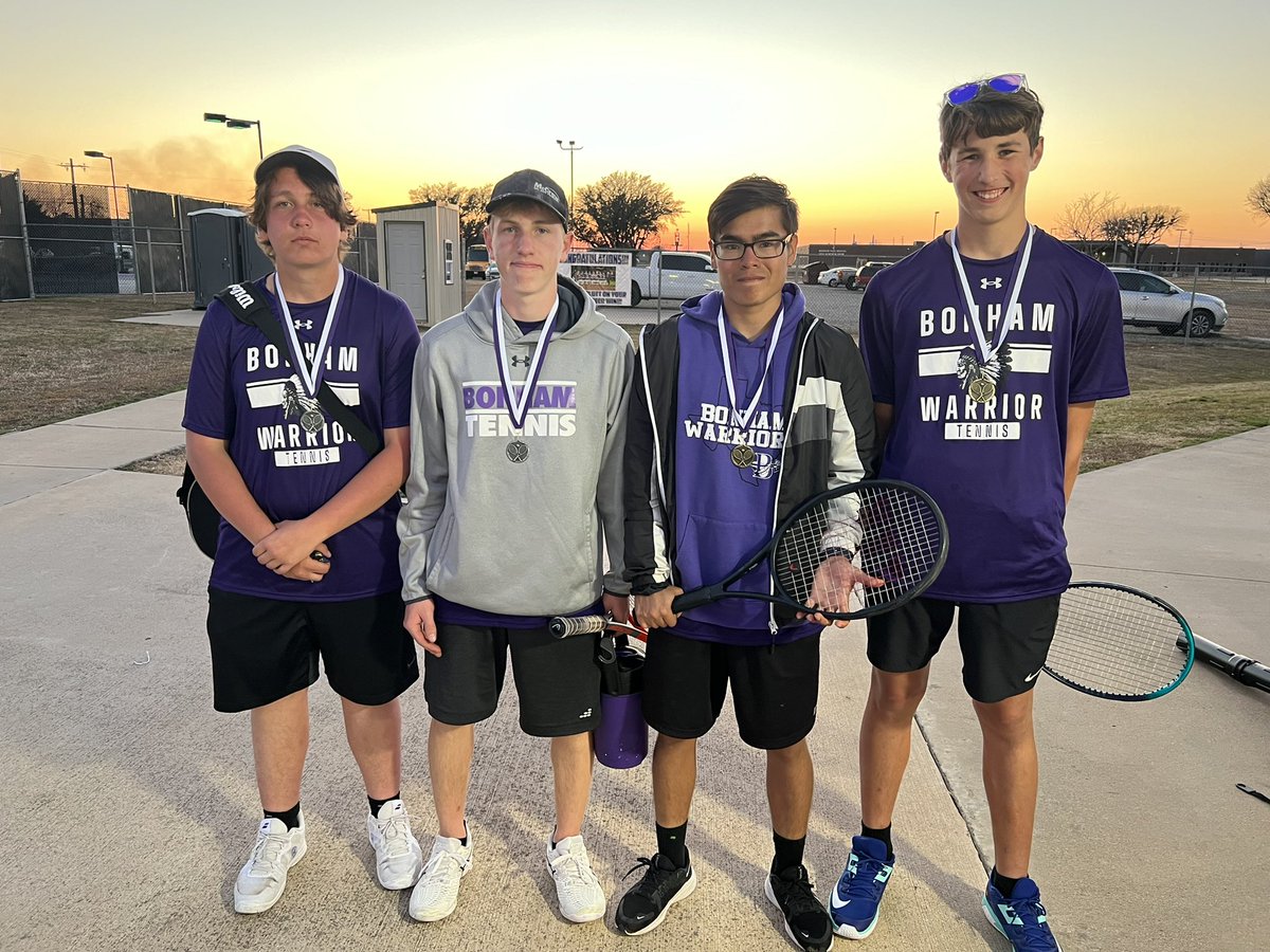 CoachBockman's tweet photo. Boys doubles had a day. Lindsey/Aguilar finished 1st Davis/Warmke finished 2nd. https://t.co/AUtlncTtwN