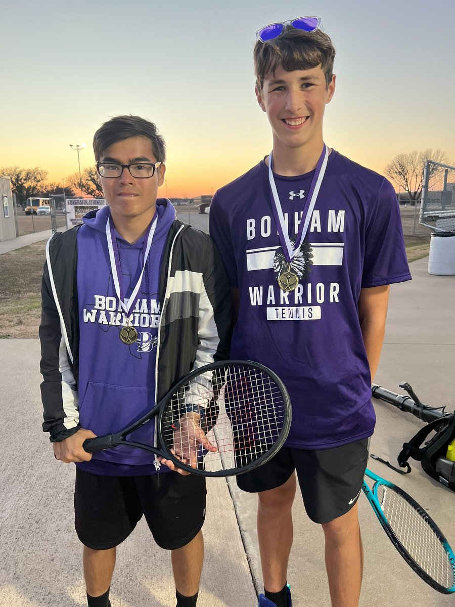 CoachBockman's tweet photo. Boys doubles had a day. Lindsey/Aguilar finished 1st Davis/Warmke finished 2nd. https://t.co/AUtlncTtwN