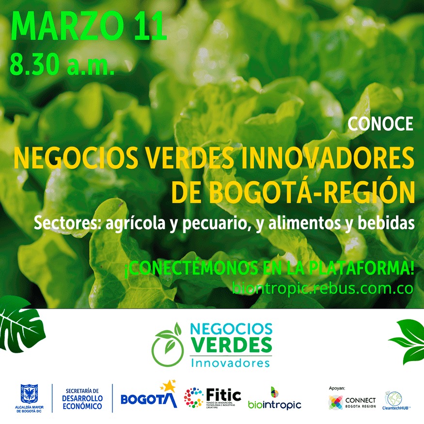 Insectcol's tweet image. Nos vemos este viernes 11 de marzo desde las 8 a.m. donde INSECTCOL será parte de los protagonistas  de las iniciativas en los sectores agrícola, pecuario, Los esperamos. Todas las personas deben registrarse para acceder a la plataforma:biontropic.rebus.com.co @cleantechhubcol