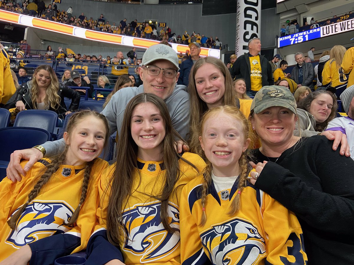 Fun family night at the preds game!