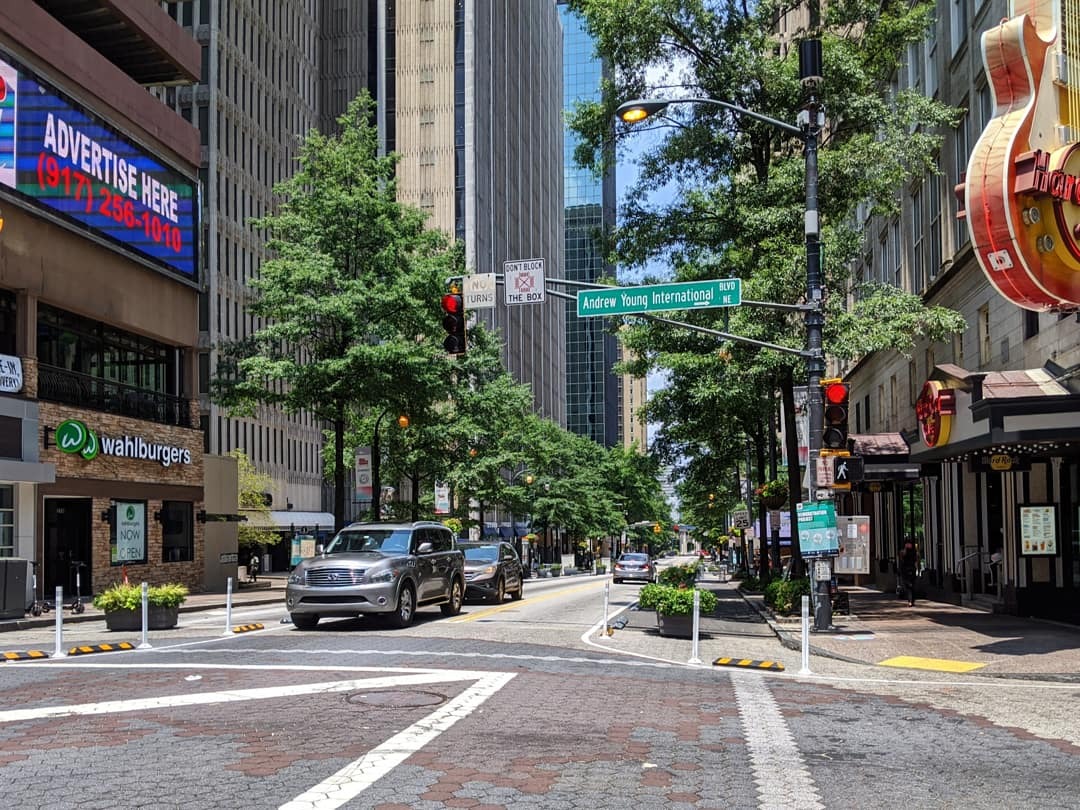 atlurbanist's tweet photo. Mayor Dickens has already pissed me off, by caving in to the bullying of a Downtown property owner (Richard Bowers) who opposed the great Shared Street project on Peachtree. 

It's being dismantled before it could even get to phase 2.

That "before" pic will become the "after." https://t.co/PthxGHWwYU