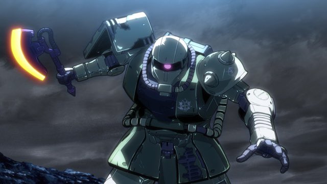 Akifes_staff's tweet photo. 機動戦士ガンダムの人気エピソードを映画化した、機動戦士ガンダム ククルス・ドアンの島の公開が6月3日に決定！ドアン専用ザクが新たな設定で公開された。顔が長い！だがそれがいい！©︎創通・サンライズ https://t.co/oBtRa1oJT4
