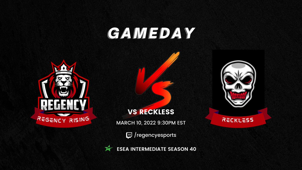 LIVE: Regency Rising vs RECKLESS
twitch.tv/regencyesports