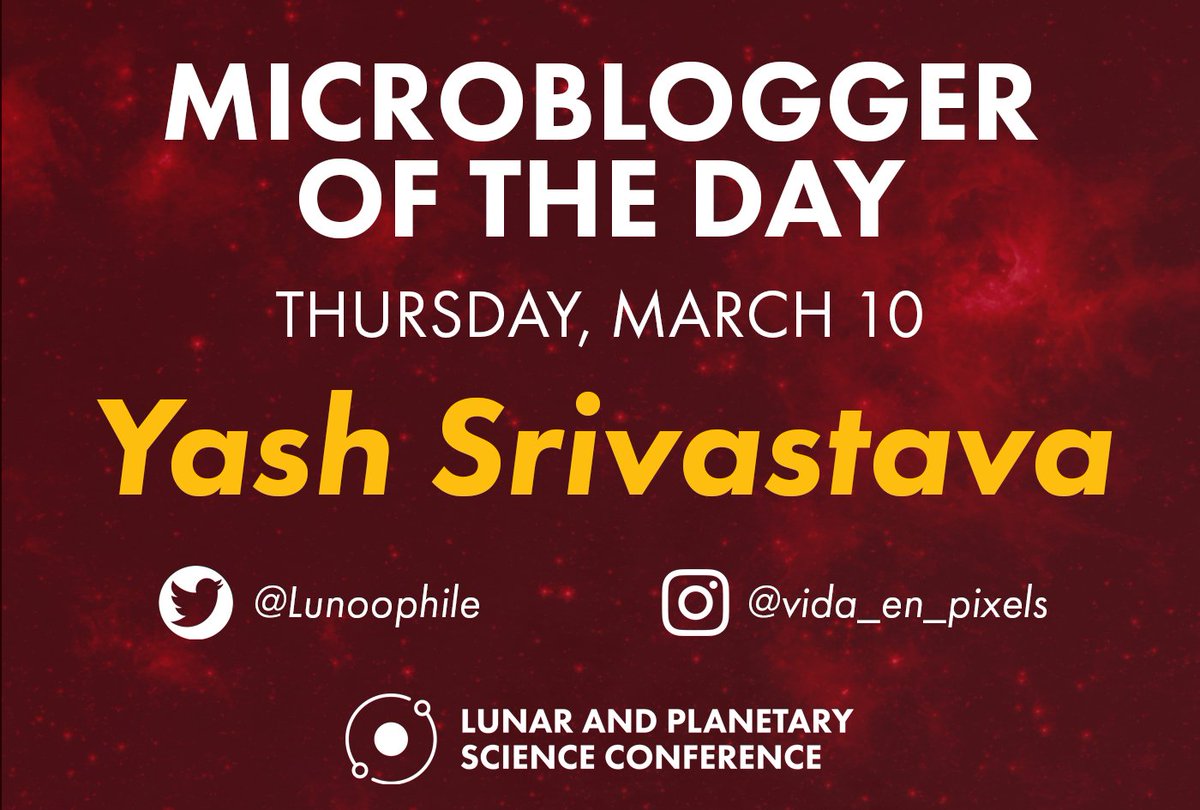 LPItoday's tweet image. Congratulations to @Lunoophile for being named today&apos;s #LPSC2022 Microblogger of the Day!