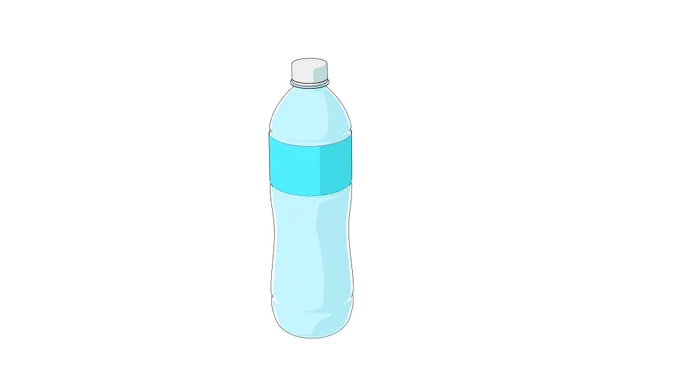 絶妙にプロダクト製品としての解像度が高くないペットボトルです。遠、中距離の置物として効果を発揮しそうな気がします! 