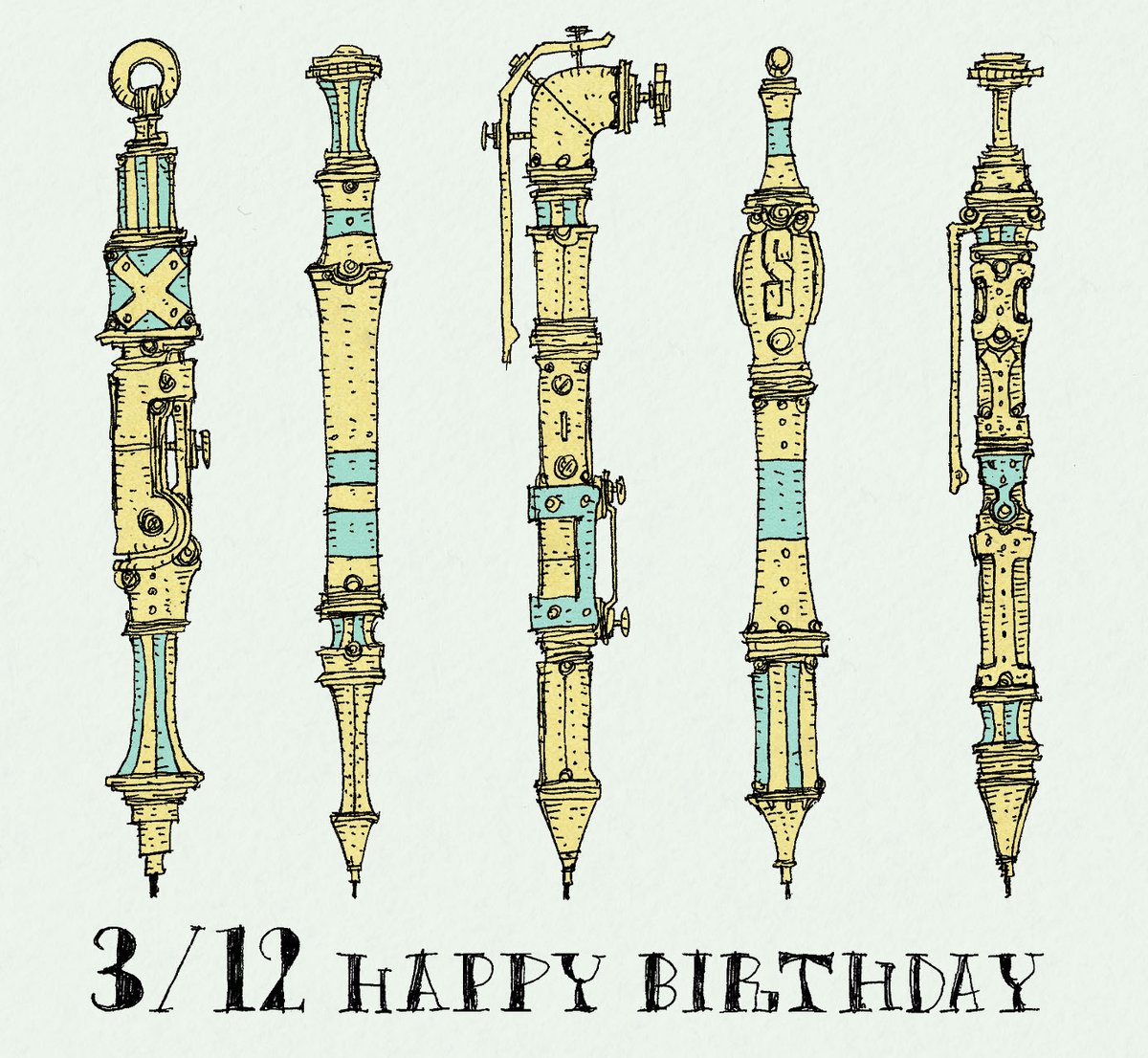 毎日誰かの誕生日。
3月12日生まれの方、
お誕生日おめでとうございます。
3/12生まれの方に届くと嬉しいです。

いつもより開放的な一日となりますように。

#誕生日 #happybirthday #3月12日 #3月 #ボールペン画 