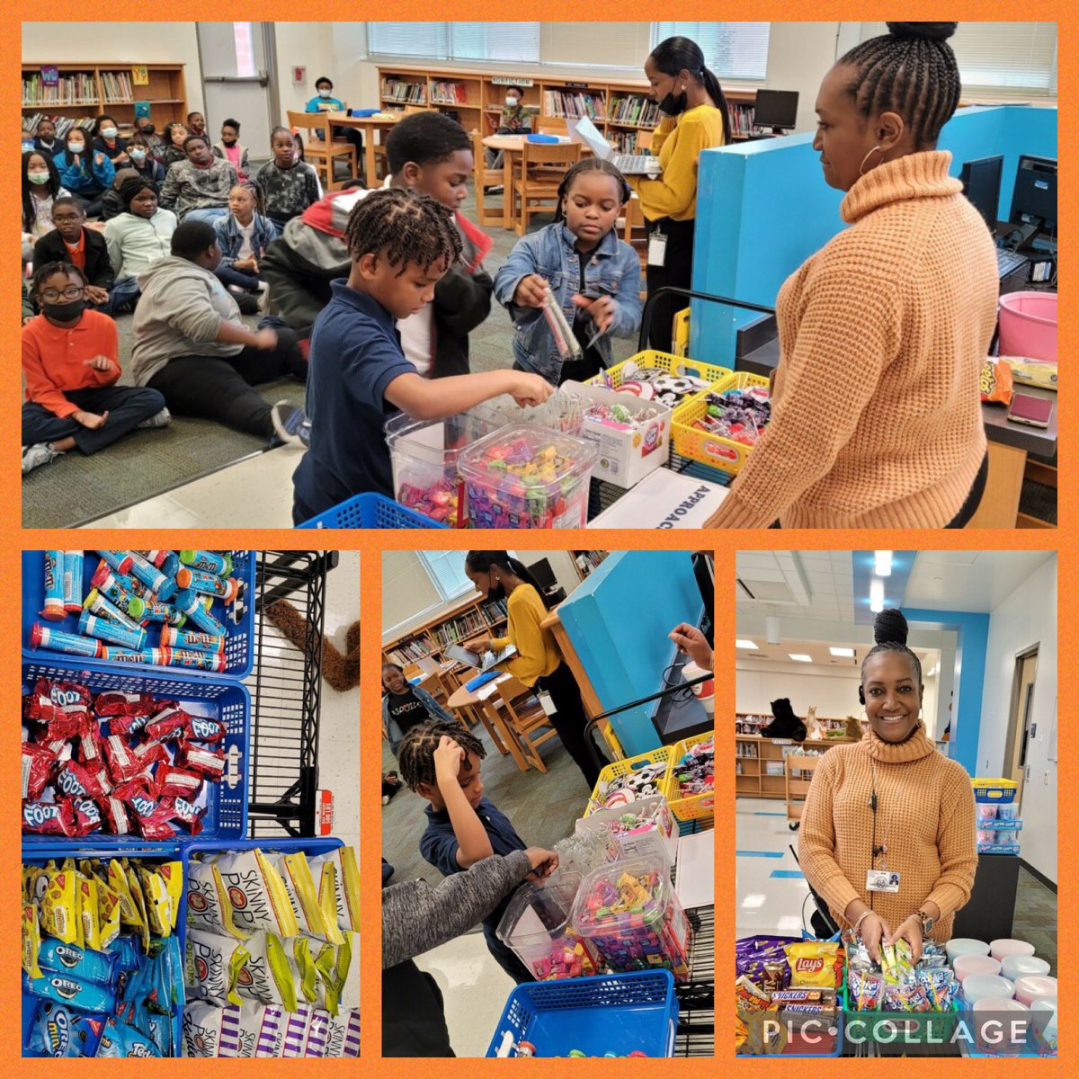 lockhartES's tweet photo. This week has been filled with celebrations…attendance, honor roll, snapshot scores, and HFW! 💙🧡 #wildaboutLockhart #LockhartStrong https://t.co/ppxlvM6FfP