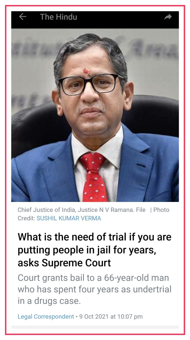 @Asharamjiashrm अगर ऐसे हो ट्रायल चलाते हुए आरोपी को सालों जेल में रखने के बाद निर्दोष छोड़ना है तो केस चलाना ही क्यों ? बिना अपराध के आपने सालों प्रताड़ित कर ही दिया है निर्दोष को । ऐसा ही 9 साल से Sant Shri Asharamji Bapu के साथ हो रहा है ।
जनता की मांग Nyay Kab Milega ?
#WhyNoRelief
