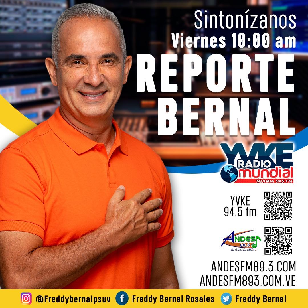FreddyBernal's tweet photo. Mi gente, los invito mañana Viernes #11Mar a partir de las 10:00 am a sintonizar #ReporteBernal, transmitido por @YvkeTachira 94.5 FM y conducido por el Afrodescendiente de la Comunicación @arguelloyepfri.

Puedes escucharme desde donde estés escaneando el código QR de la imagen. https://t.co/Yt9WkfvlCk