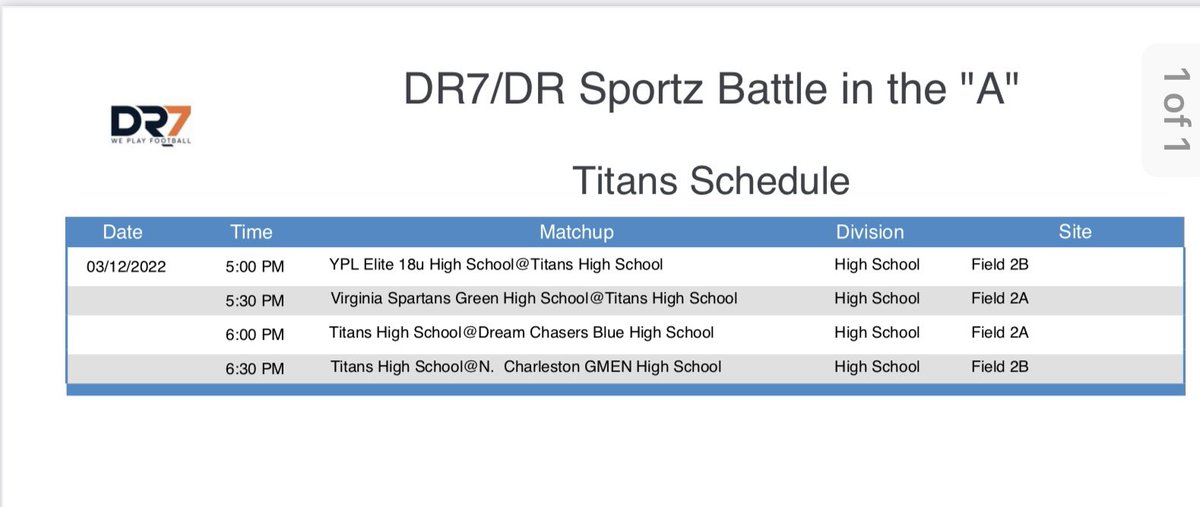 18u schedule is up!!!