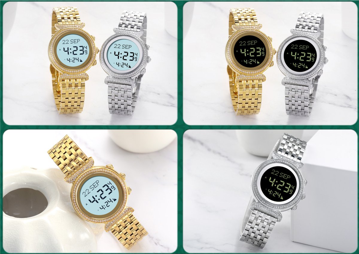 oliverwang17's tweet photo. factory sales the muslim pray watch ，digital islamic pray watch ，azan watch ，ladies watch ，muslim pray watch https://t.co/nifTj2gYi1