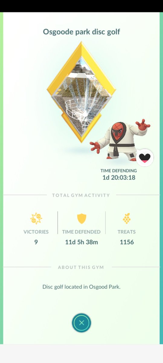 HaylstormLDN's tweet photo. 3 new gold gyms today! 
357, 358, 359 😍😍😍 let's gooooooooooo 

#goldgym #pokemongo #girlsthatbattle  #catchberryspin #gymgame #roadto500 https://t.co/9ywRaYl5WE