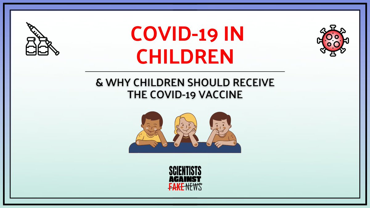 ScienceVsFN's tweet photo. Swipe through ➡ to read the highlights from our article on COVID-19 and children! 🦠😷🔬💉

#covid_19 #covidvaccine  #science #immunity #virus #scienceblog #biontech #pfizerbiontech #moderna #mrnatechnology #antibodyproduction #covidsymptoms https://t.co/nK3m7scV4R