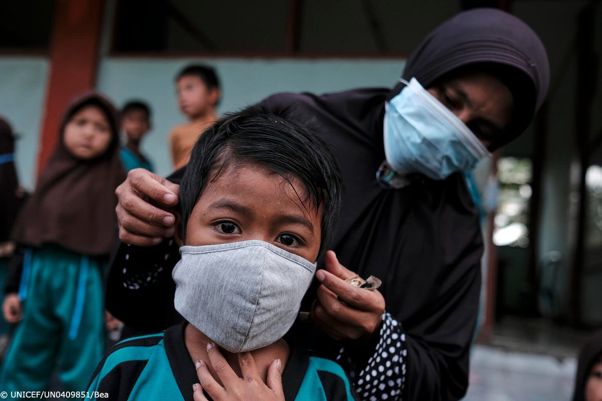 UNICEF's tweet photo. It's been 2 years since COVID-19 was declared a pandemic.

We've witnessed unparalleled resilience, solidarity and determination.

Thank you to every health worker, teacher and caregiver working to secure a healthy future #ForEveryChild. https://t.co/6NiNwv2TAC