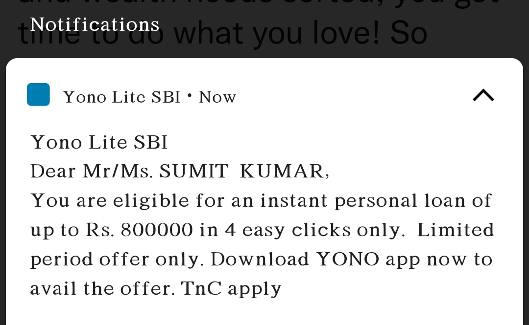 ACV987's tweet photo. @TheOfficialSBI why are their messages coming on my YONO lite App. And many others like them , I even can't login , Someone is using my mobile no. ,please look into this matter https://t.co/VXDfa6zhGL