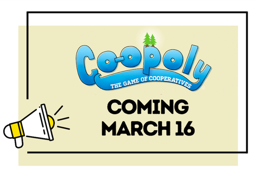 TESACollective's tweet photo. The fourth edition of Co-opoly, the game that started it all, now has a release date: March 16!
Get your preorder in for this classic game of skill & solidarity: https://t.co/yPBcDUJs7v
#Coopoly #GamesForGood #BoardGames #Cooperative #GoCoop #CooperativeGames #WorkerOwned https://t.co/BiF5WdpaXF