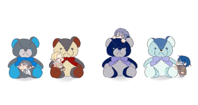 🤍🧸🤍
#AXIART #クリ笑イト #長尾百景 #まめねことレオス 